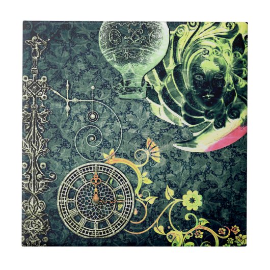  Steampunk Wallpaper Tegeltje (Voorkant)