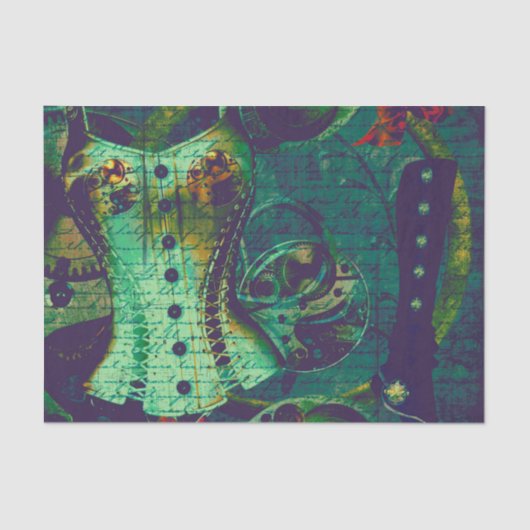  Steampunk Wallpaper Tissuepapier (Voorkant)