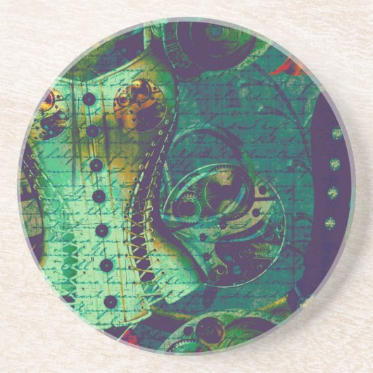  Steampunk Wallpaper Zandsteen Onderzetter (Voorkant)