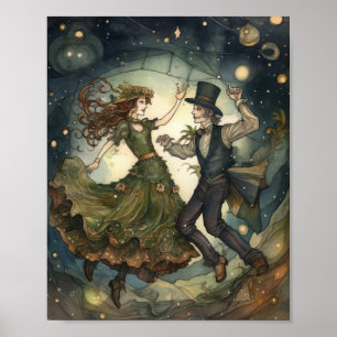 Steampunk Waltz: Een Victoriaans droom Poster