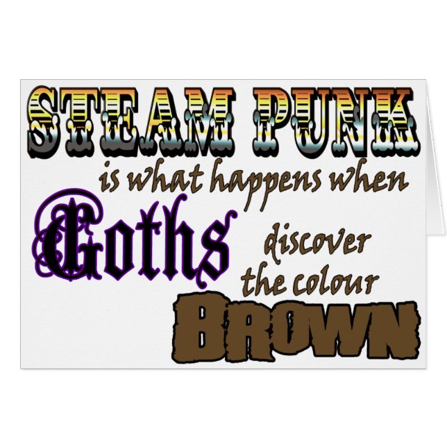 Steampunk: wanneer Gothics Brown ontdekken (Voorkant Horizontaal)