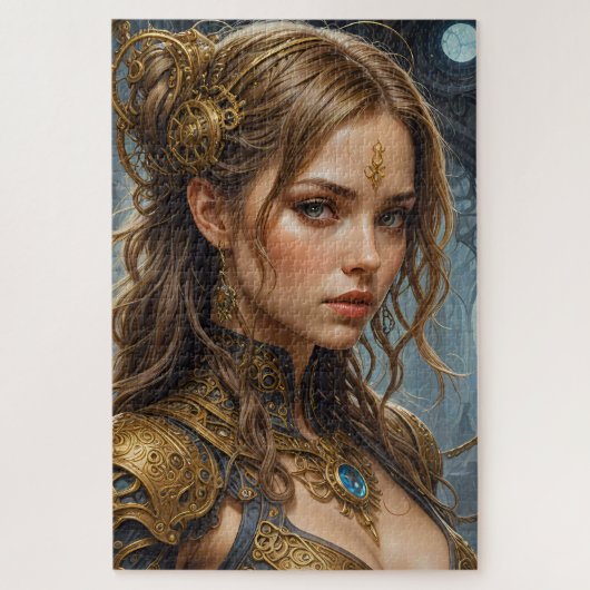 Steampunk Warrior Prinses Legpuzzel (Verticaal)