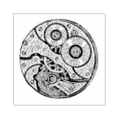 Steampunk Watch Gears Rubber Art Stempel (Afrduk)