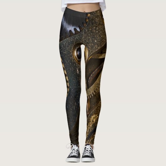 Steampunk Watch Mechanism Leggings (Voorkant)