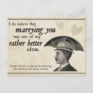 Steampunk Wedding Briefkaart