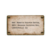 Steampunk Wedding Etiket (Voorkant)