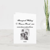 Steampunk Wedding - Notecard Kaart (Achterkant)