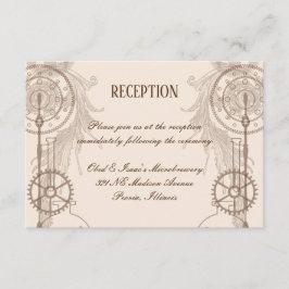 Steampunk Wedding Reception Kaart