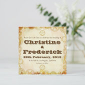 Steampunk Wedding, sparen de datumaankondiging Save The Date (Staand voorkant)