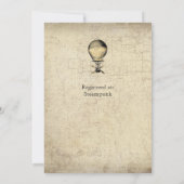 Steampunk Wedding Uitnodiging (Achterkant)