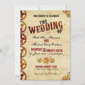 Steampunk Wedding Uitnodiging (Voorkant)