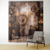 Steampunk Wedding Victoriaans Industriële achtergr Wandkleed (In situ)