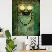 Steampunk - wees blij poster (Thuiskantoor)