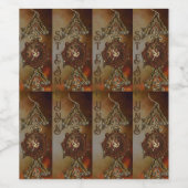 STEAMPUNK WIJN ETIKET (Enkel label)