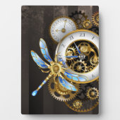 Steampunk-wijzerplaten met dragonfly fotoplaat (voorkant)
