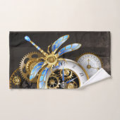 Steampunk-wijzerplaten met dragonfly handdoek (Handdoek)