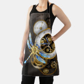 Steampunk-wijzerplaten met dragonfly schort (Insitu)