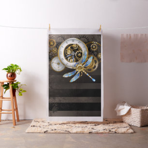 Steampunk-wijzerplaten met dragonfly stof