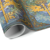 Steampunk Winged Key Cadeaupapier (Rol Hoek)