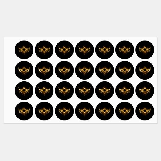 Steampunk wings labels (Vel)