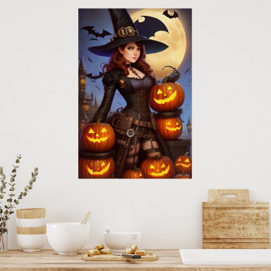Steampunk Witch 1 Poster (Keuken)
