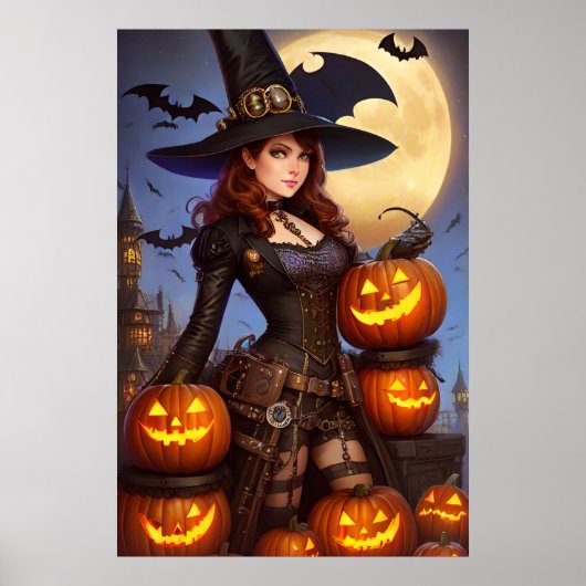 Steampunk Witch 1 Poster (Voorkant)