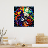 Steampunk Witch Art Poster (Keuken)