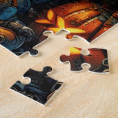 Steampunk Witch Art Puzzle (Côté)