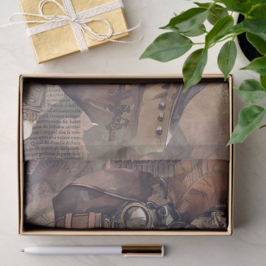 Steampunk Woman Tissuepapier (Geschenk)