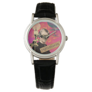 Steampunk Woman Trailblazer Pop Art Horloge