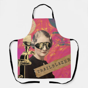 Steampunk Woman Trailblazer Pop Art Schort