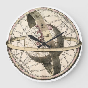 Steampunk World Wereldbol Wall Clock Grote Klok