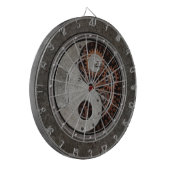 Steampunk Yin Yang Dartbord (Voorkant Links)
