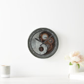 Steampunk Yin Yang Ronde Klok (Huis)