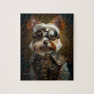 Steampunk Yorkie Puzzel