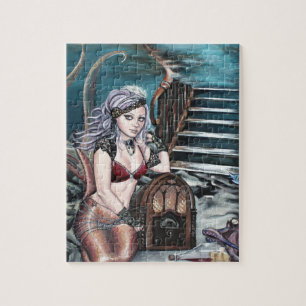 steampunk  zeemeermin waar je me achterliet legpuzzel
