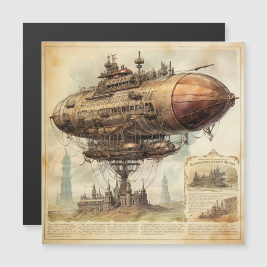  Steampunk Zeppelin (10) (Voorkant / Achterkant)