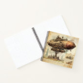Steampunk Zeppelin (10) Notitieboek (Binnen)
