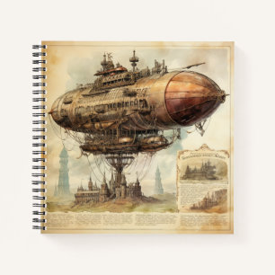  Steampunk Zeppelin (10) Notitieboek