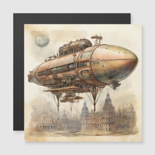 Steampunk Zeppelin (12) (Voorkant / Achterkant)