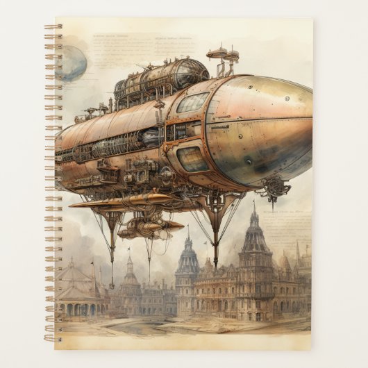  Steampunk Zeppelin (12) Planner (Voorkant)