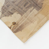 Steampunk Zeppelin (1) Fleece Deken (Hoek)