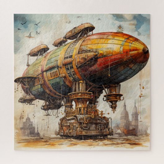 Steampunk Zeppelin (1) Legpuzzel (Verticaal)
