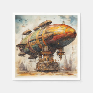 Steampunk Zeppelin (1) Servet