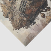 Steampunk Zeppelin (2) Tissuepapier (Detail)