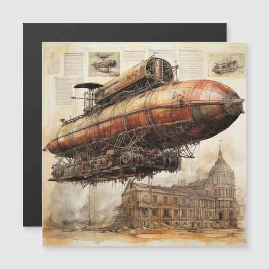  Steampunk Zeppelin (3) (Voorkant / Achterkant)