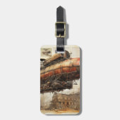  Steampunk Zeppelin (3) Bagagelabel (Voorkant verticaal)
