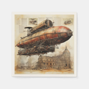 Steampunk Zeppelin (3) Servet