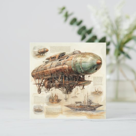 Steampunk Zeppelin (4) (Staand voorkant)
