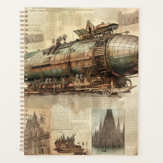 Steampunk Zeppelin (5) Planner (Voorkant)